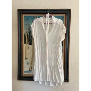 H&M white button down dress